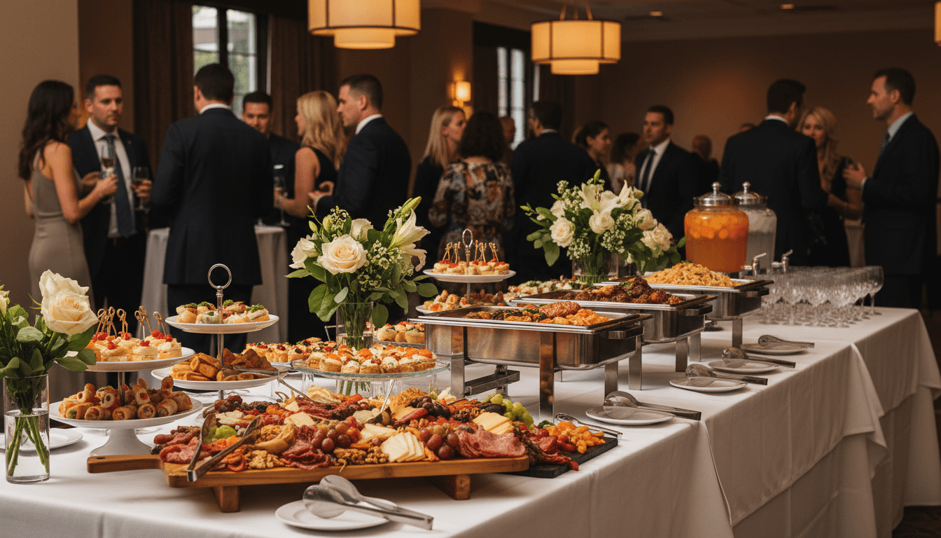 Corporate buffet spread