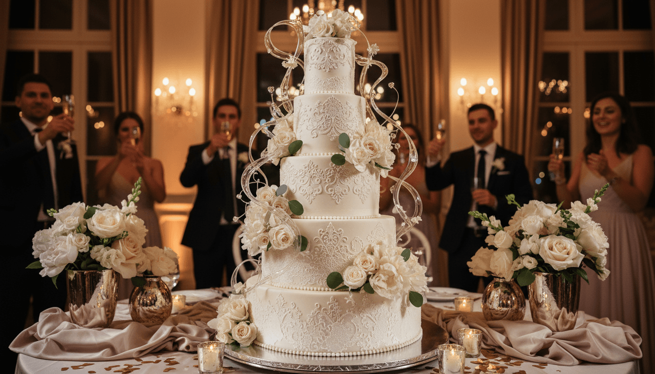 Wedding dessert table display